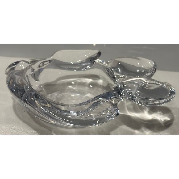 Fish Shaped Candy Trinket Art Vannes France Crystal Ring Dish 2”H x 6.5"L Vtg - Picture 4 of 10